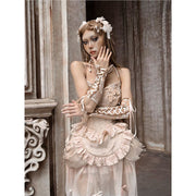 lace strap oversleeves, view 4 - MRSLM