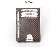 black business card holder for men, view 3 - MRSLM