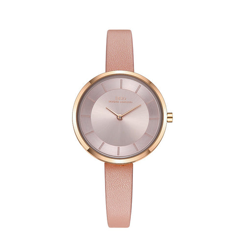 women's leather strap watch, view 3 - MRSLM