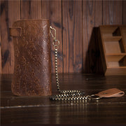 dragon grain leather wallet, view 4 - MRSLM