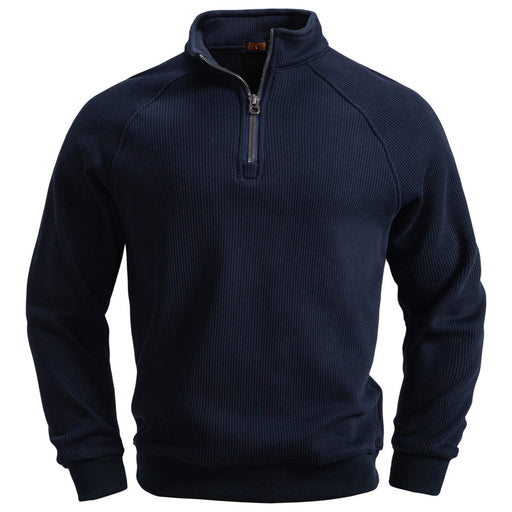 men's half zip fleece sweater, view 6 - MRSLM