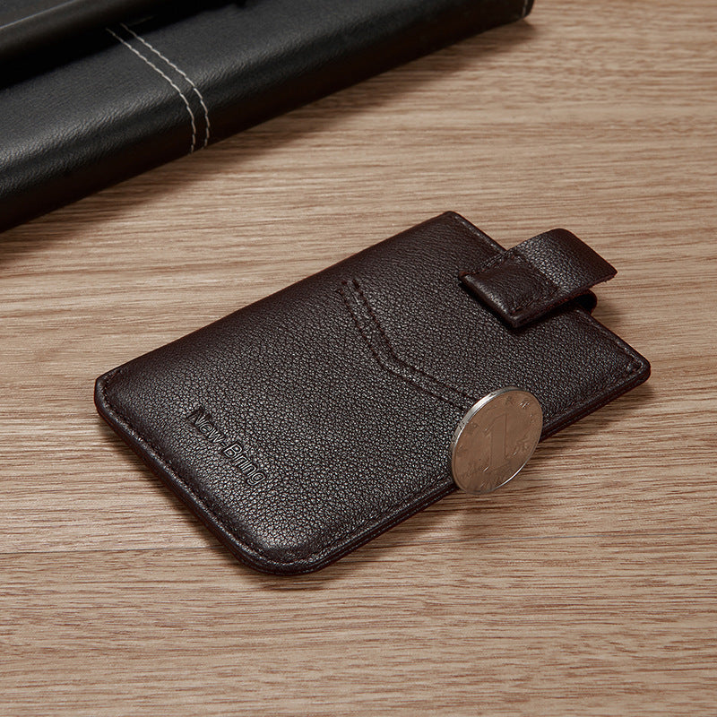 Leather card holder wallet, view 2 - MRSLM