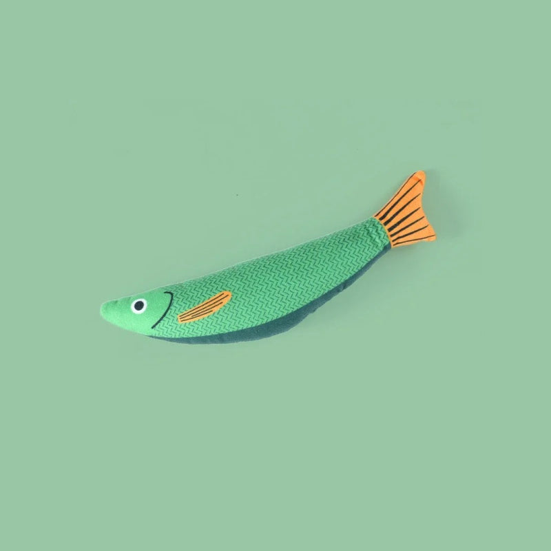 Plush catnip fish toy for cats, view 11 - MRSLM