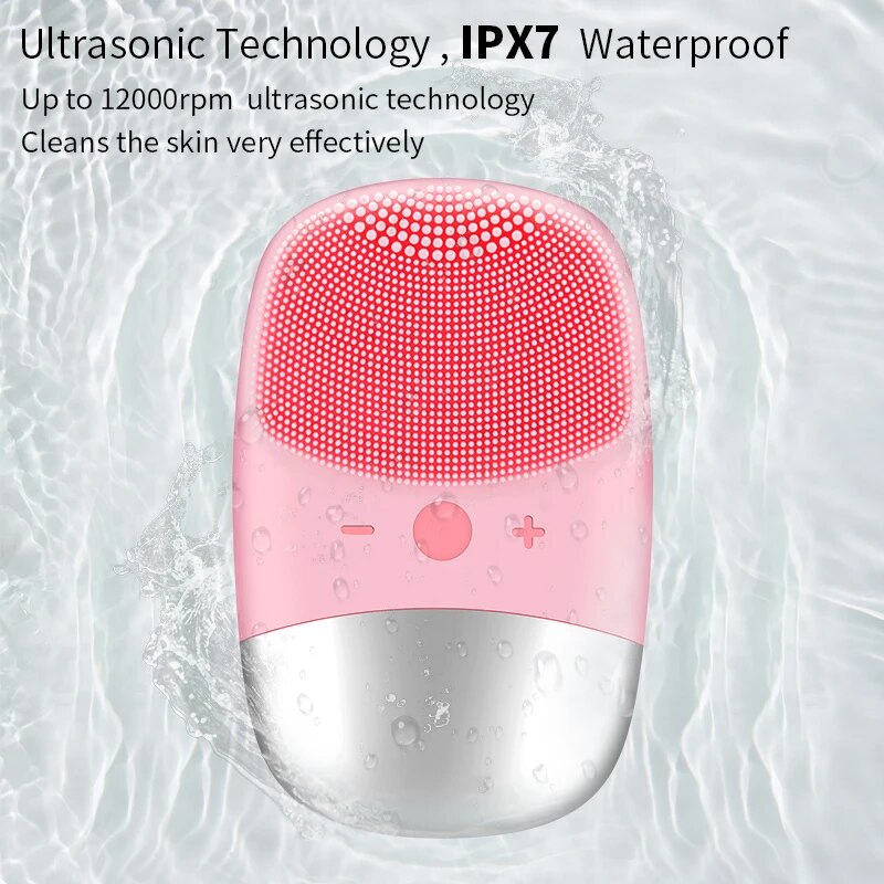 Ultrasonic Silicone Facial Cleansing Brush