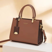 Cowhide leather tote shoulder bag - MRSLM