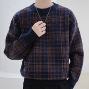men's knitted plaid sweater - MRSLM