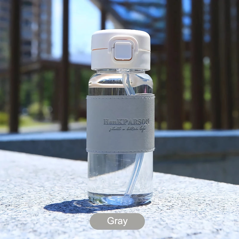 cute water bottle with straw, view 8 - MRSLM