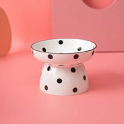 elevated ceramic pet bowl, view 8 - MRSLM