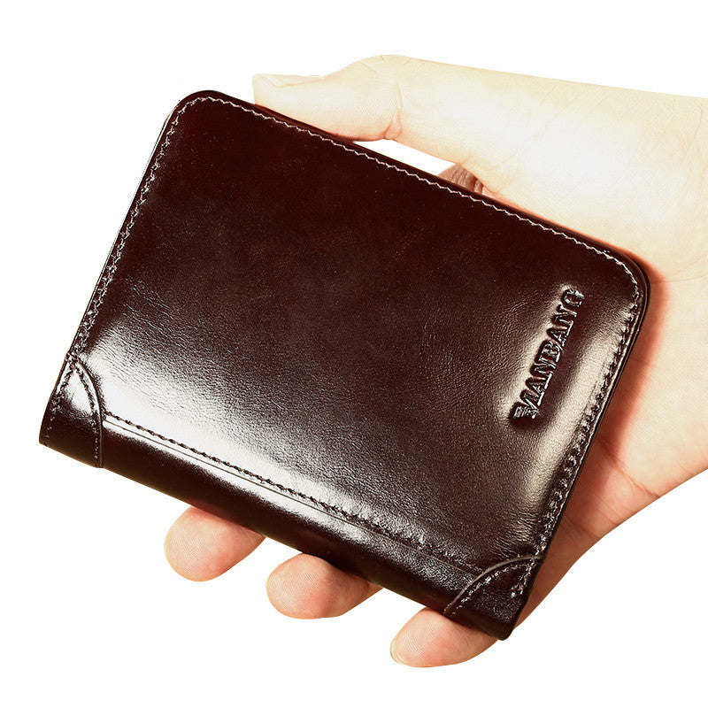 first layer leather wallet, view 2 - MRSLM
