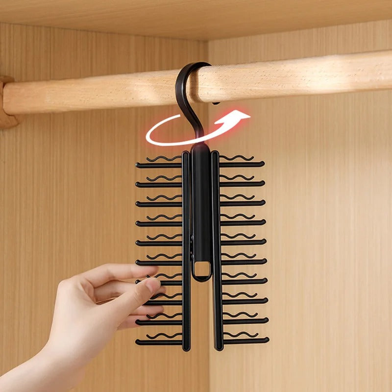 rotatable tie and belt hanger, view 4 - MRSLM