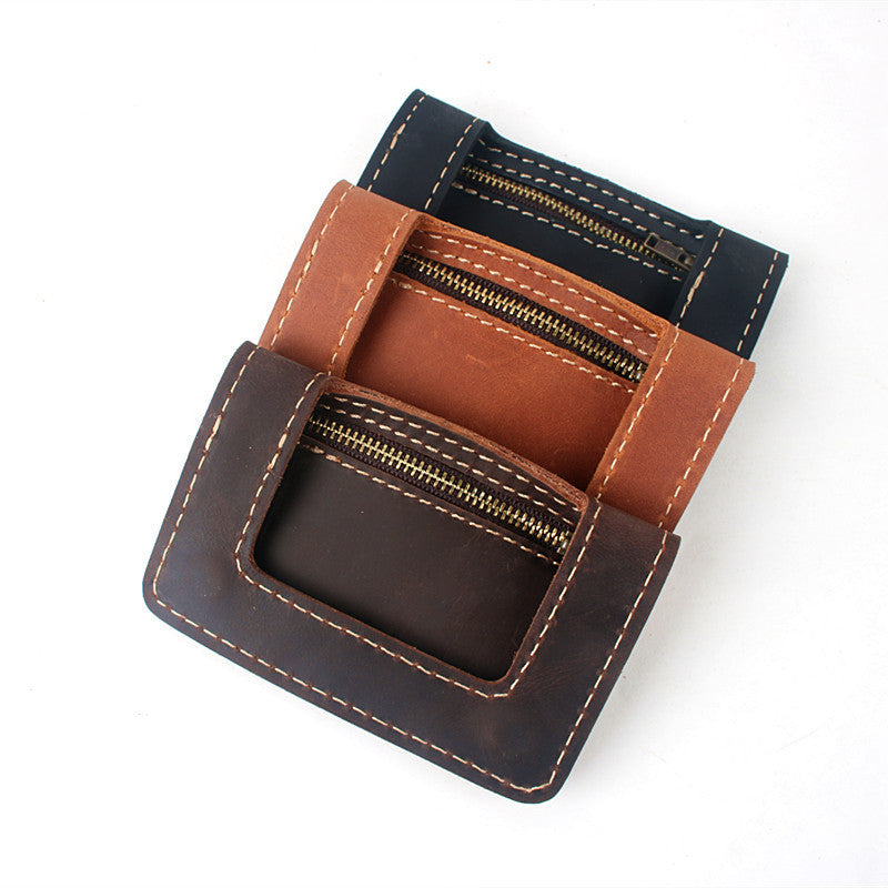 cowhide money clip wallet, view 4 - MRSLM
