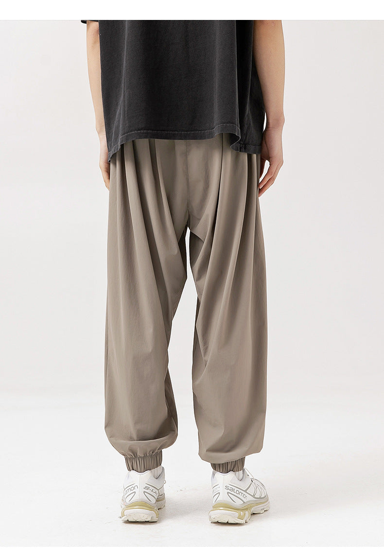 Men's ice-feeling draping workwear pants, view 10 - MRSLM