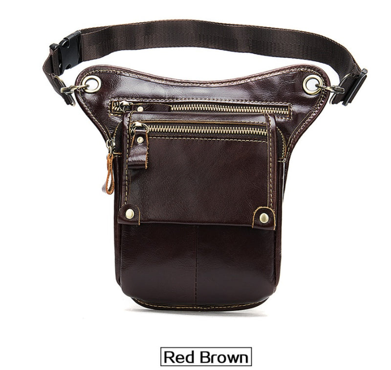 Vintage leather crossbody bag