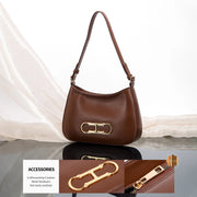 retro half-moon shoulder bag, view 6 - MRSLM