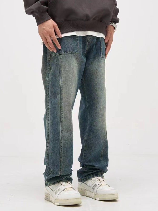 American retro washed distressed jeans, view 5 - MRSLM