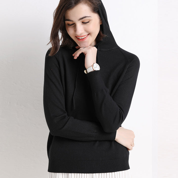 Women's Thin Sweater Hooded Sweater