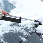 extendable car ice scraper with snow brush, view 3 - MRSLM