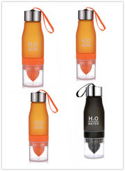 colorful frosted plastic water bottle, view 29 - MRSLM
