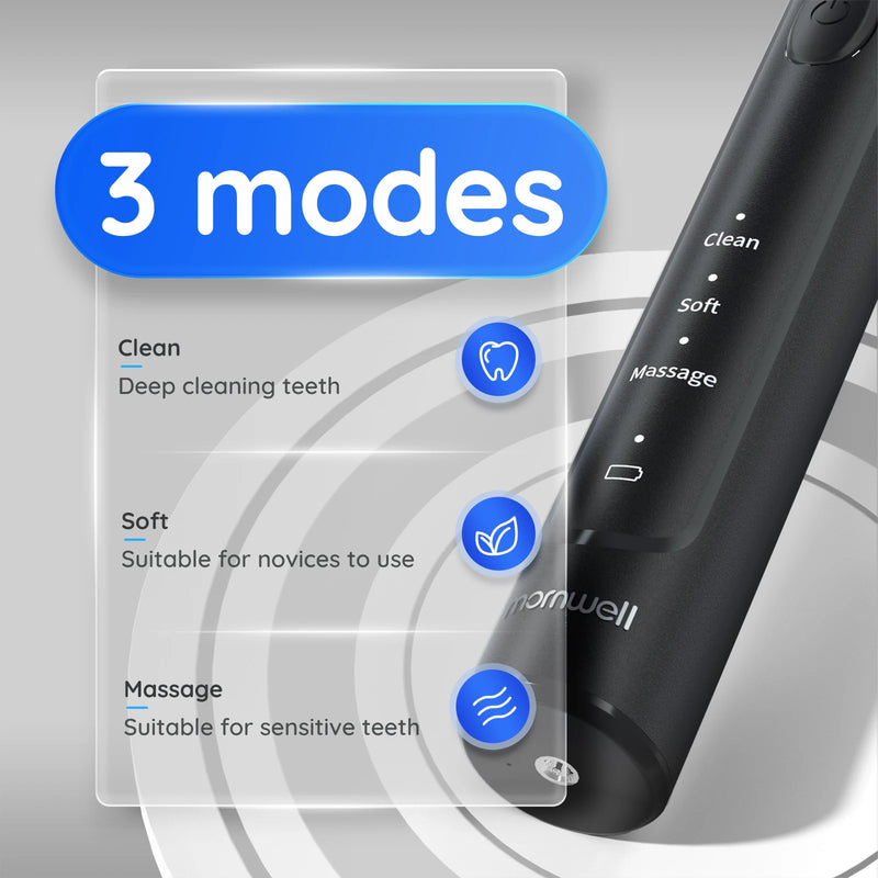 Rotating electric toothbrush, view 5 - MRSLM