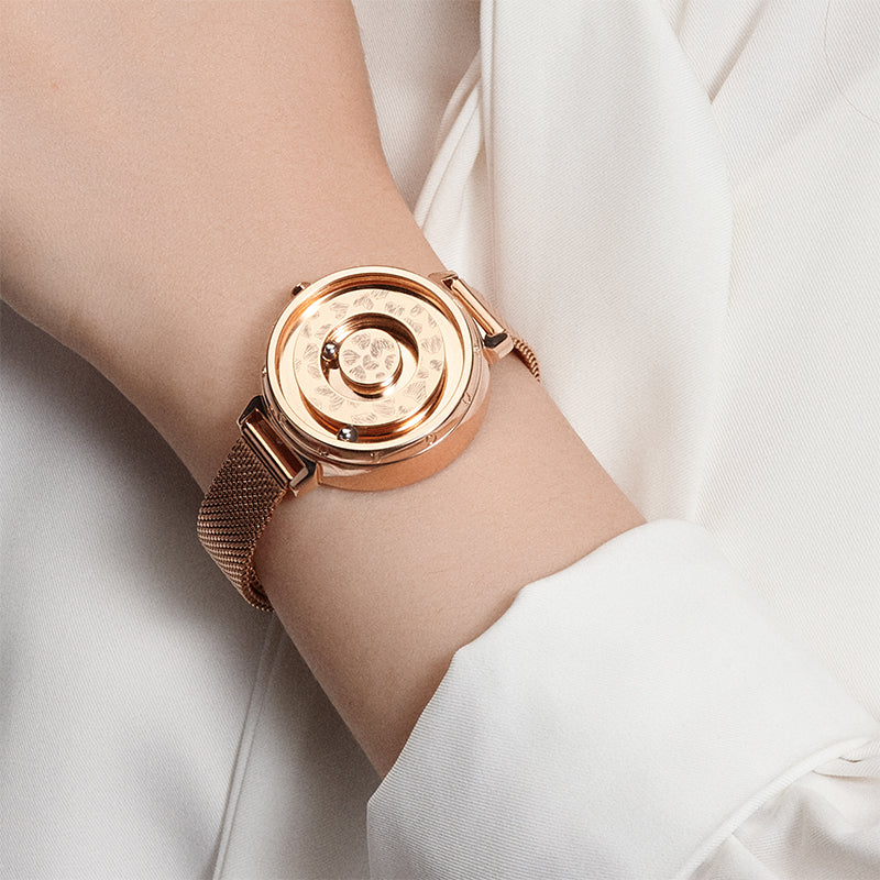women's magnetic levitation quartz watch, view 6 - MRSLM