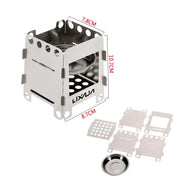 portable survival wood stove, view 2 - MRSLM