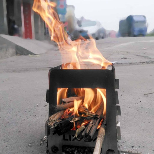 portable survival wood stove, view 6 - MRSLM