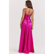 lace-up formal dress, view 17 - MRSLM