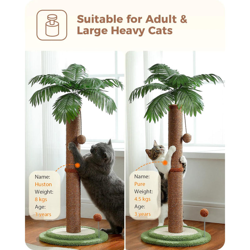 tall cat scratching post, view 4 - MRSLM