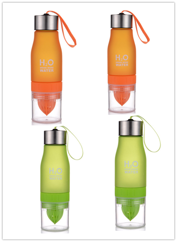 colorful frosted plastic water bottle, view 25 - MRSLM