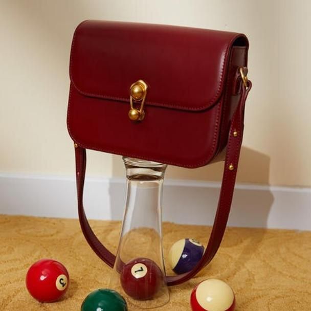 leather crossbody shoulder bag, view 12 - MRSLM