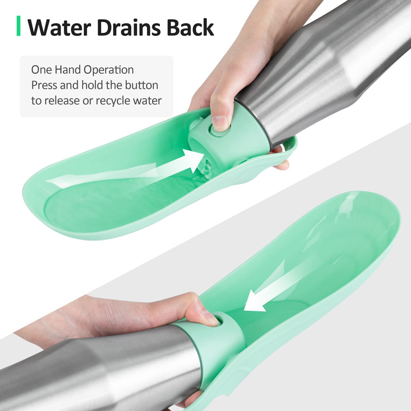 portable dog water bottle, view 5 - MRSLM
