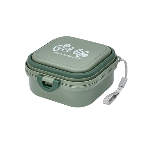 portable double folding pet bowl, view 2 - MRSLM