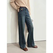 retro wide-leg denim pants, view 5 - MRSLM