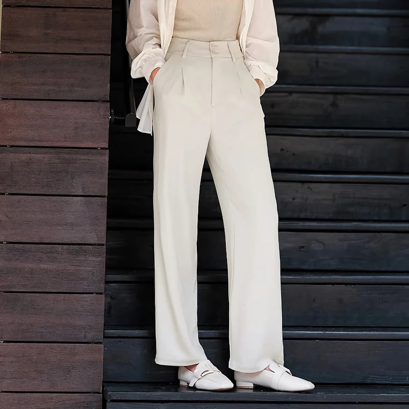 wide-leg cotton trousers, view 7 - MRSLM