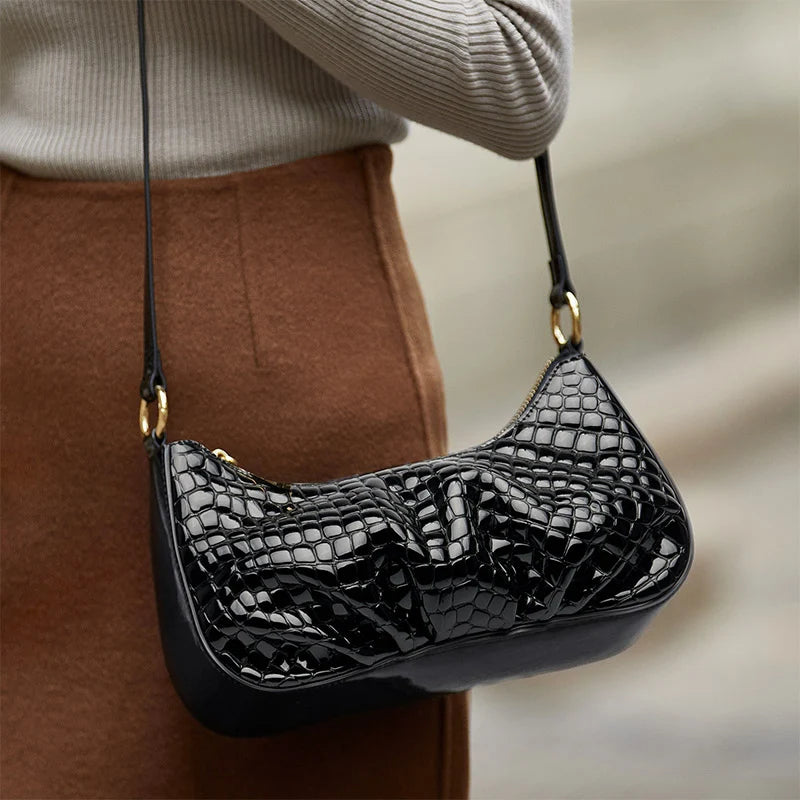 genuine leather handbag for women, view 3 - MRSLM