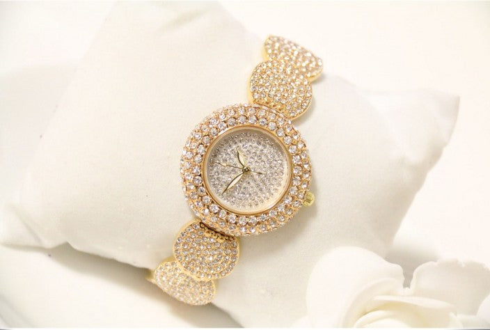 Steel Band Crystal Full Diamond Watch