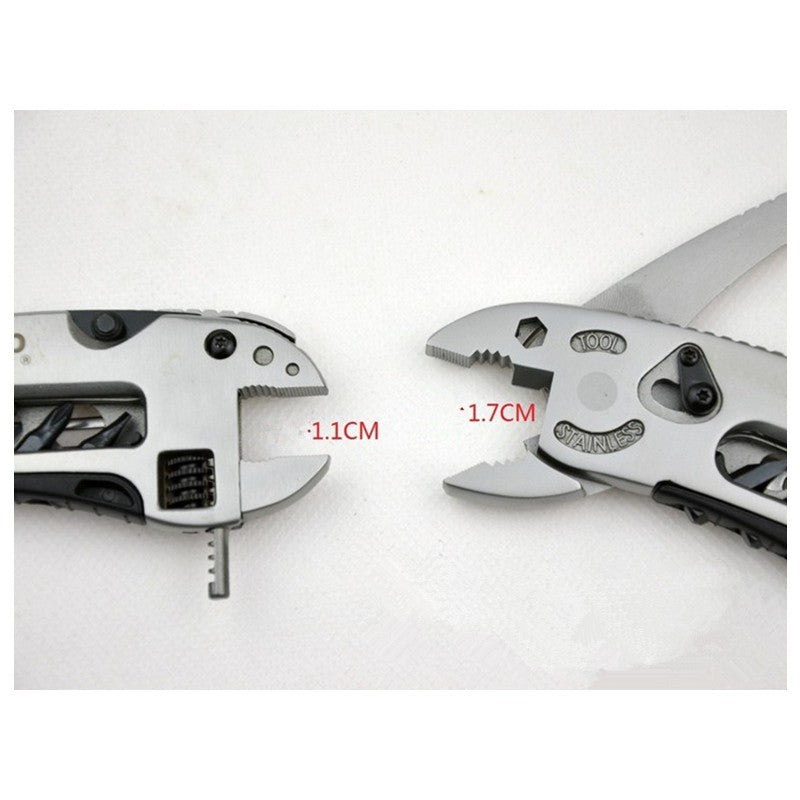 Adjustable wrench multi-tool with pliers and screwdriver, view 2 - MRSLM
