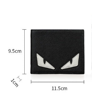 men's short cross-stitch wallet, view 2 - MRSLM