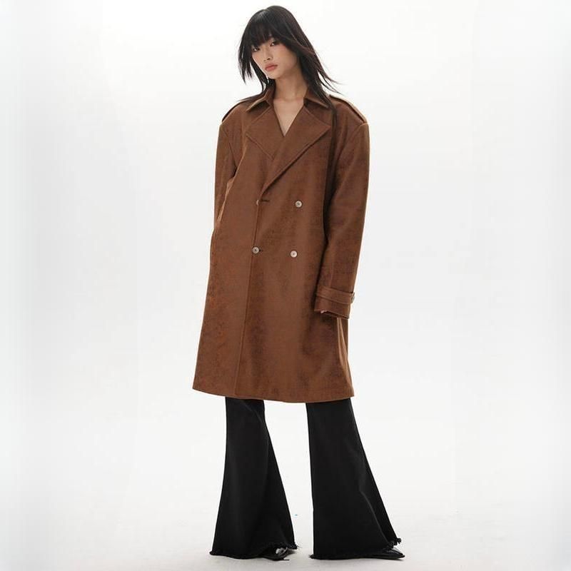 women's vintage thick trench coat - MRSLM