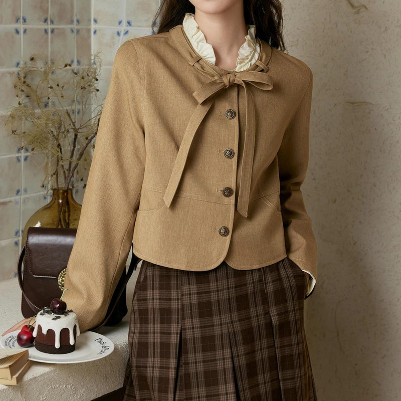 women's lace-up short jacket - MRSLM