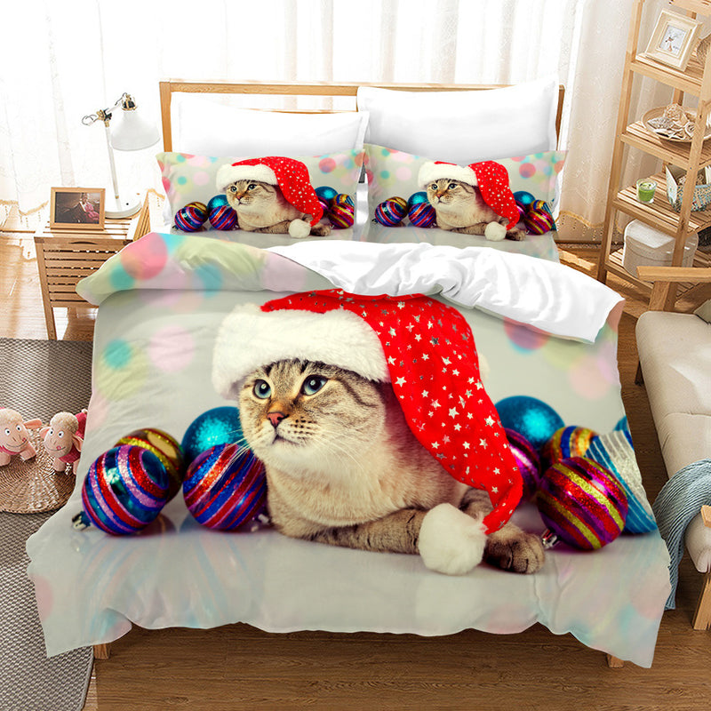 Christmas Print Thick Twill Bedding