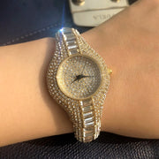 ladies watch with diamonds and colorful stones, view 2 - MRSLM