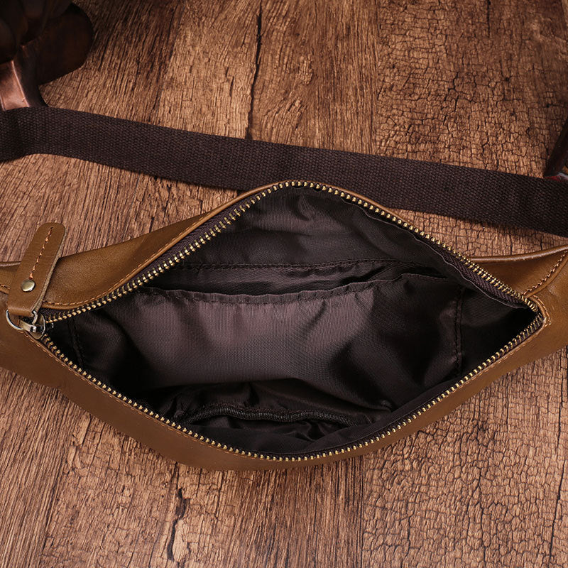 pochete de couro para celular masculino