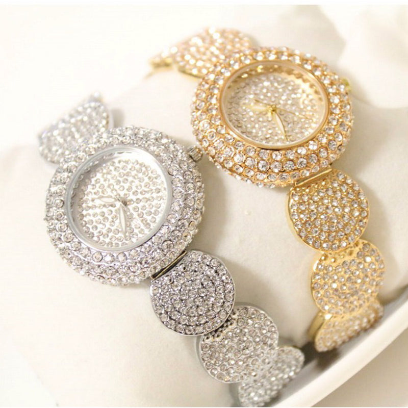 Steel Band Crystal Full Diamond Watch