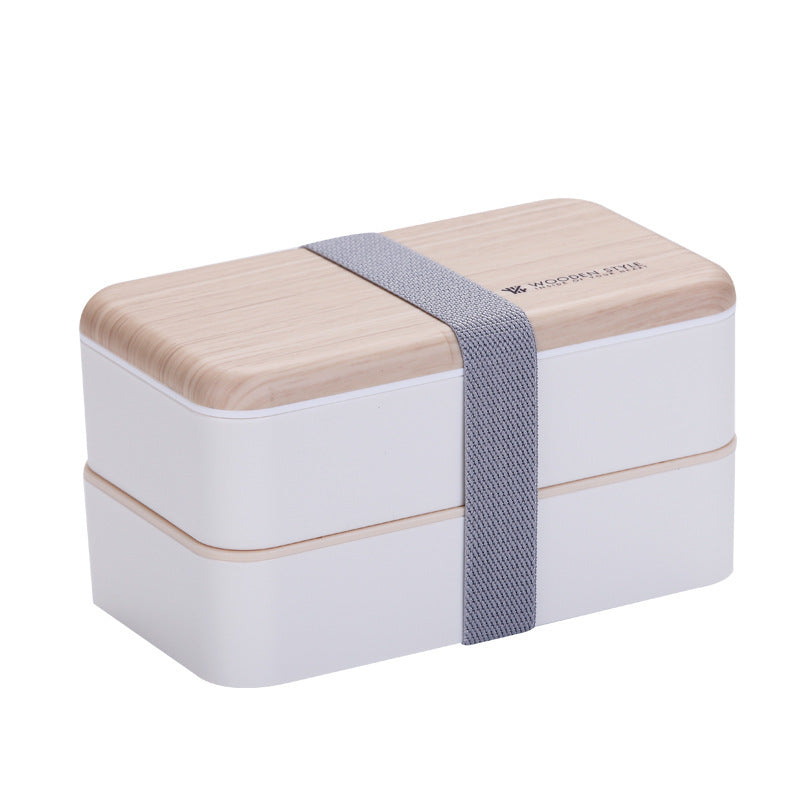double plastic lunch box, view 3 - MRSLM