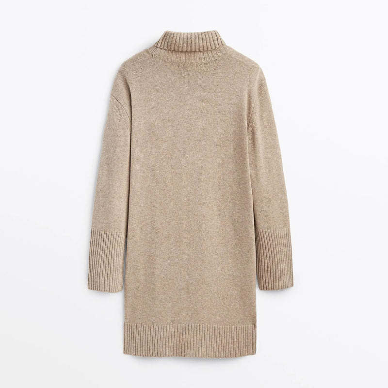 Ethereal Autumn Knit Dress