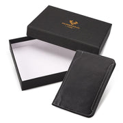 genuine leather passport holder rfid blocking, view 3 - MRSLM