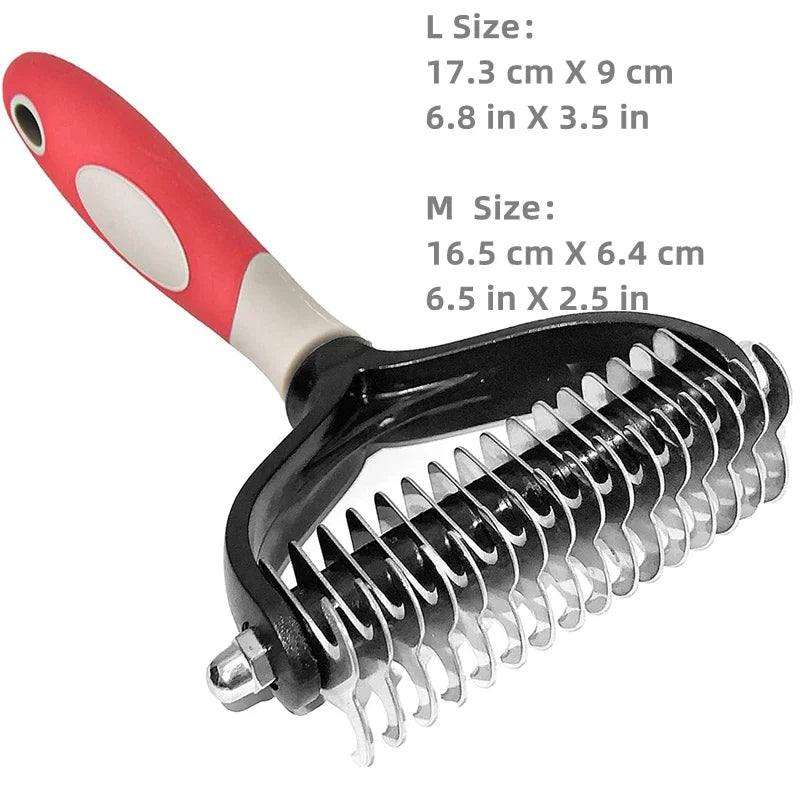pet deshedding brush, view 2 - MRSLM