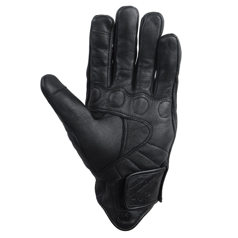 Sheepskin leather touchscreen riding gloves, view 4 - MRSLM