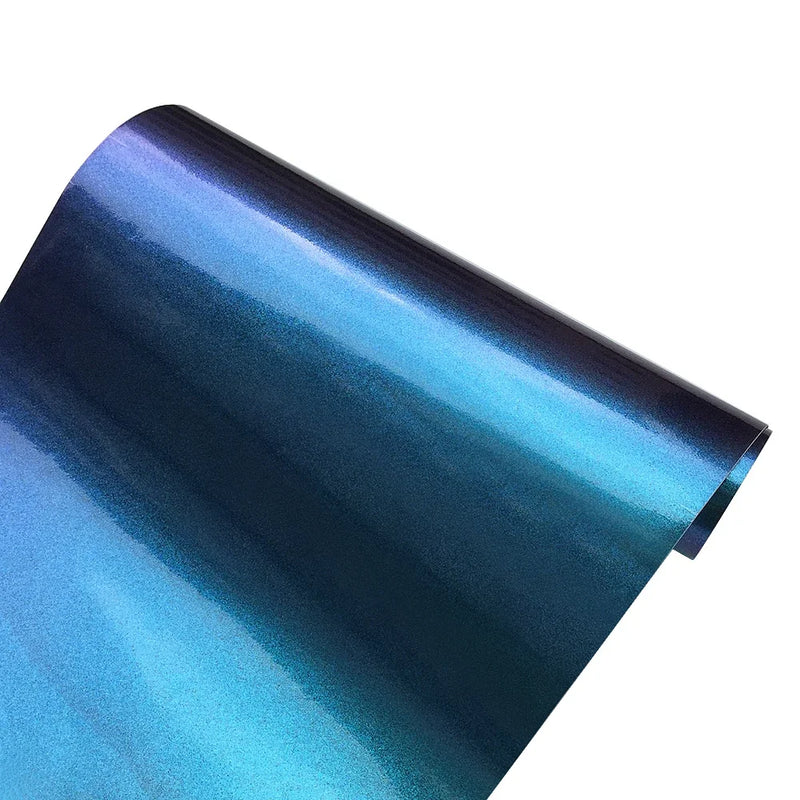 Blue to purple chameleon pearl vinyl wrap, view 9 - MRSLM